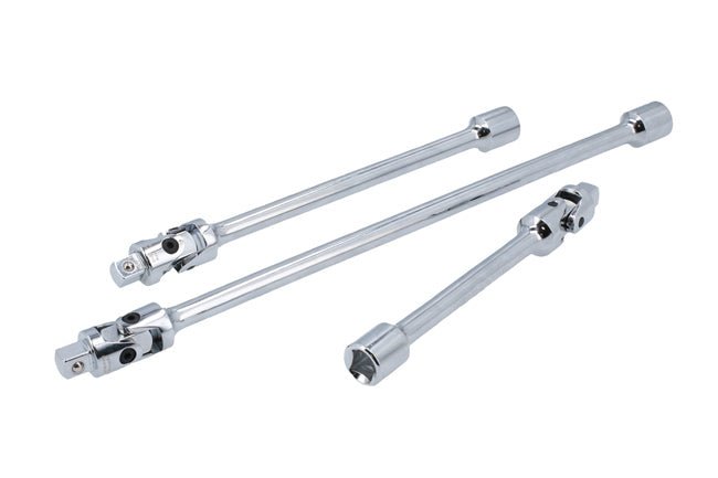 Laser Tools 8494 Universal Joint Extension Set Spring Loaded 3/8"D 3pc Laser Tools