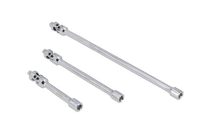 Laser Tools 8495 Universal Joint Extension Set Spring Loaded 1/4"D 3pc Laser Tools