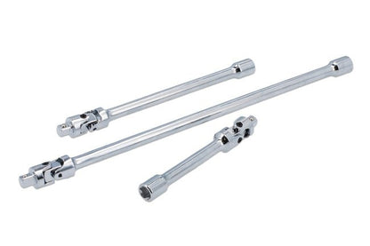 Laser Tools 8495 Universal Joint Extension Set Spring Loaded 1/4"D 3pc Laser Tools