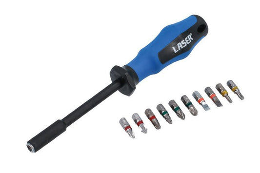 Laser Tools 8499 Screwdriver Bit Set 10-in-1 Laser Tools