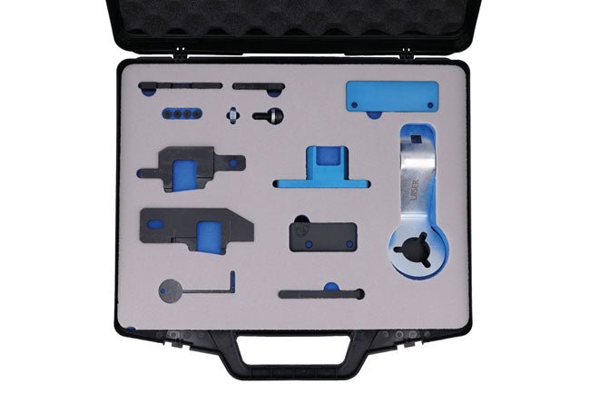 Laser Tools 8514 Engine Timing Master Kit (inc Pulley Holding Tool) â€“ for PSA Wet Belt 1.0, 1.2 Petrol Laser Tools