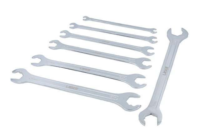 Laser Tools 8521 Ultra Thin Ratcheting Action Spanner Set 7pc Laser Tools