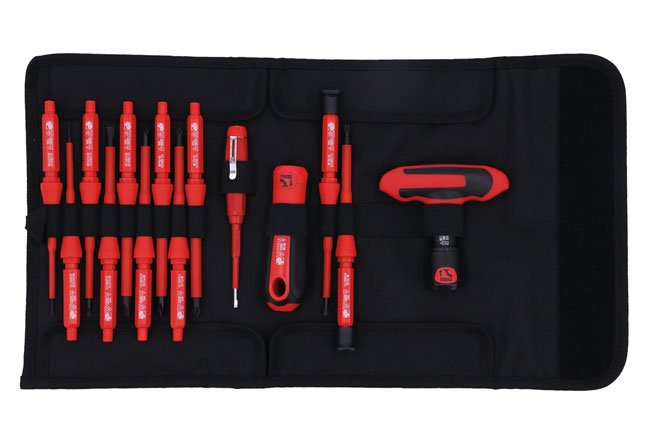 Laser Tools 8527 Insulated Interchangeable Screwdriver Set 16pc Laser Tools