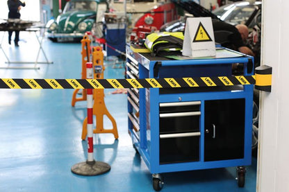 Laser Tools 8529 Wall Mounted Magnetic Retractable Barrier 5m x 48mm Laser Tools