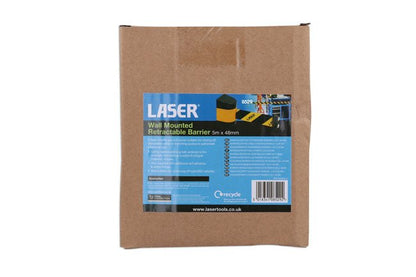 Laser Tools 8529 Wall Mounted Magnetic Retractable Barrier 5m x 48mm Laser Tools