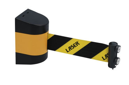 Laser Tools 8529 Wall Mounted Magnetic Retractable Barrier 5m x 48mm Laser Tools