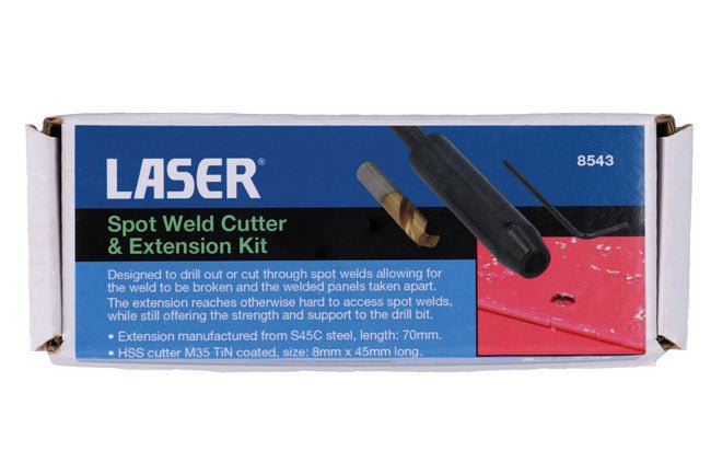 Laser Tools 8543 Spot Weld Cutter & Extension Kit Laser Tools