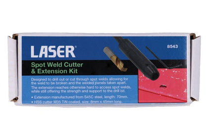 Laser Tools 8543 Spot Weld Cutter & Extension Kit Laser Tools