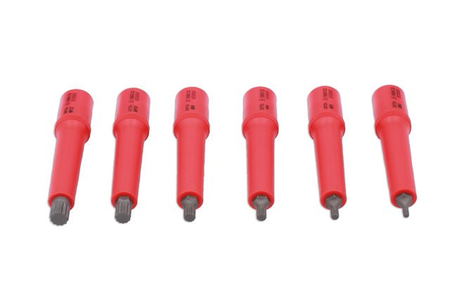 Laser Tools 8544 Insulated Spline Bit Socket Set 3/8"D 6pc Laser Tools