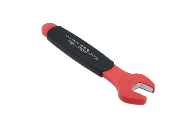 Laser Tools 8549 Insulated Open Ended Spanner 15mm Laser Tools