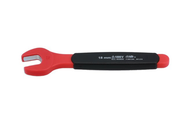 Laser Tools 8551 Insulated Open Ended Spanner 18mm Laser Tools
