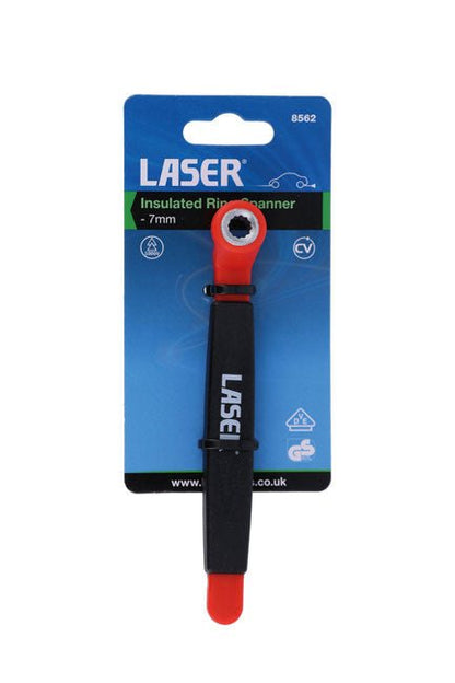 Laser Tools 8562 Insulated Ring Spanner 7mm Laser Tools