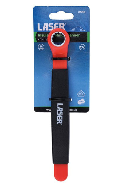 Laser Tools 8566 Insulated Ring Spanner 14mm Laser Tools