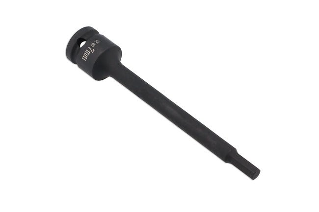 Laser Tools 8583 Extra Long Impact Hex Bit 1/2"D 7mm Laser Tools