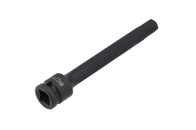 Laser Tools 8586 Extra Long Impact Hex Bit 1/2"D 12mm Laser Tools