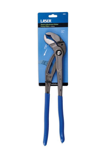 Laser Tools 8588 Rapid Adjustment Water Pump Pliers 410mm Laser Tools