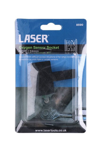 Laser Tools 8590 Oxygen Sensor Socket 1/2"D 24mm Laser Tools