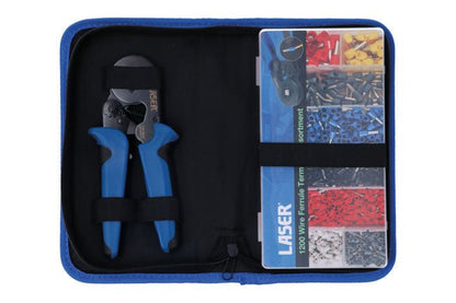 Laser Tools 8592 Wire Ferrule Crimp Connector & Plier Set Laser Tools