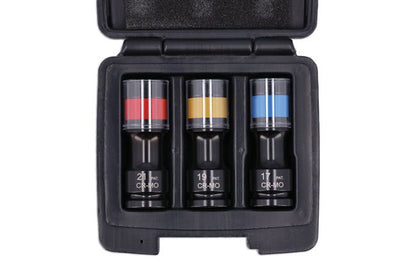 Laser Tools 8593 Alloy Wheel Torsion Socket Set 3pc Laser Tools