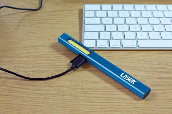 Laser Tools 8597 Aluminium Rechargeable Penlight Laser Tools