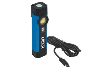 Laser Tools 8598 Aluminium Rechargeable Mini Pocket Light with UV Laser Tools
