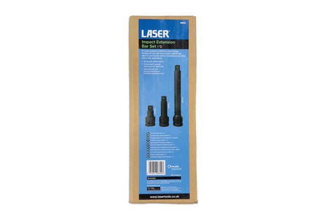 Laser Tools 8600 Impact Extension Bar Set 1"D Laser Tools
