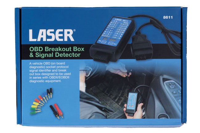 Laser Tools 8611 OBD Breakout Box & Signal Detector Laser Tools