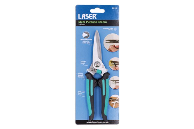Laser Tools 8613 Multi-Purpose Shears 200mm Laser Tools