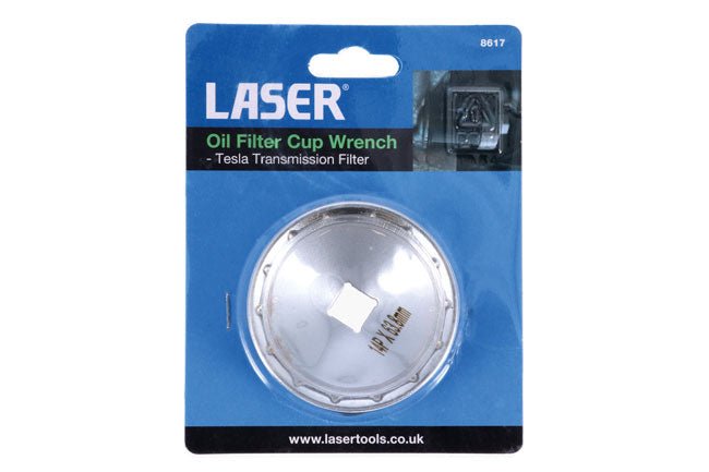 Laser Tools 8617 Oil Filter Cup Wrench - Tesla Transmission Filter Laser Tools
