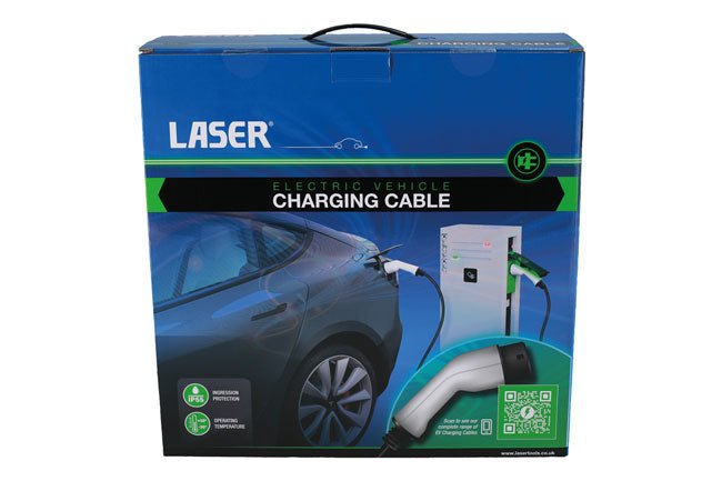 Laser Tools 8620 EV Charging Cable - Type 2 Female to Type 2 Male 32A Single Phase Laser Tools