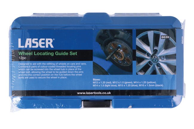 Laser Tools 8639 Wheel Locating Guide Set 12pc Laser Tools