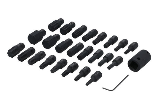 Laser Tools 8647 Interchangeable Impact Bit Set 1/2"D 25pc Laser Tools