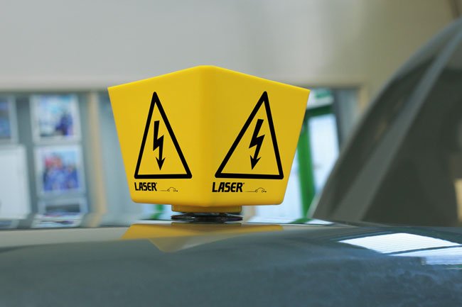 Laser Tools 8661 Hybrid /EV Warning Sign 2pc Set Laser Tools