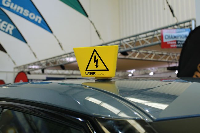 Laser Tools 8661 Hybrid /EV Warning Sign 2pc Set Laser Tools