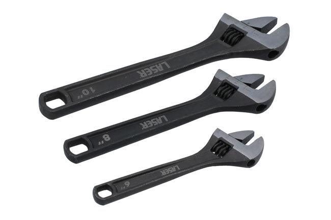 Laser Tools 8677 Adjustable Wrench Set 3pc Laser Tools