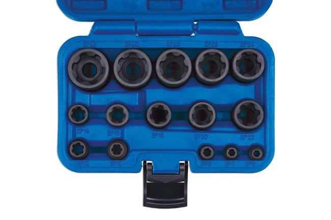 Laser Tools 8692 EP Star Impact Socket Set 15pc Laser Tools