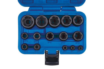 Laser Tools 8692 EP Star Impact Socket Set 15pc Laser Tools