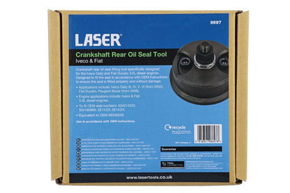 Laser Tools 8697 Crankshaft Rear Oil Seal Tool â€“ Iveco & Fiat Laser Tools