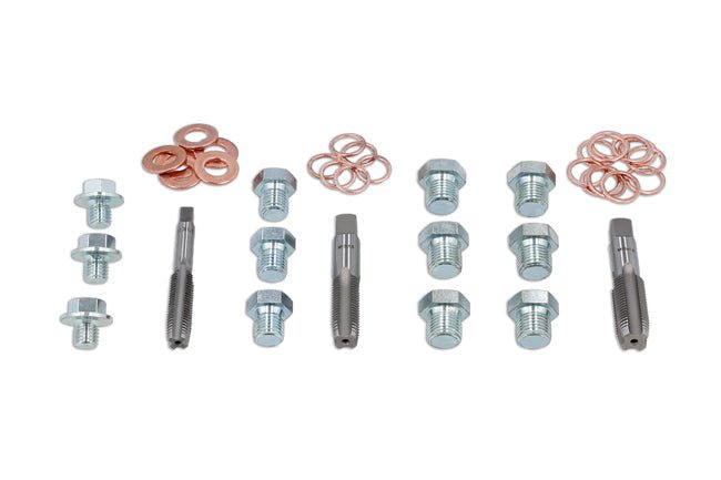 Laser Tools 8701 Oil Drain Plug Repair Kit 39pc Laser Tools