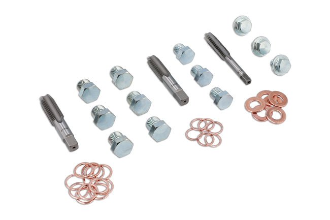 Laser Tools 8701 Oil Drain Plug Repair Kit 39pc Laser Tools