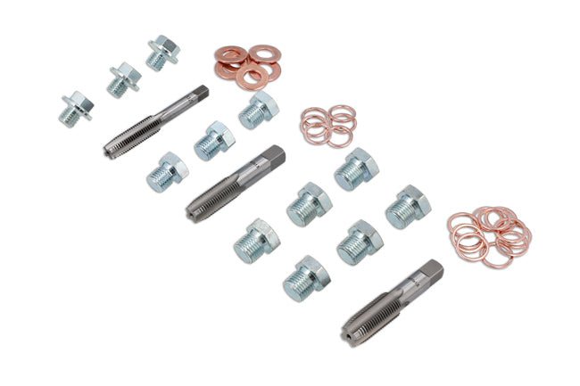Laser Tools 8701 Oil Drain Plug Repair Kit 39pc Laser Tools
