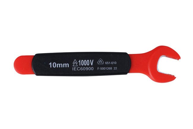 Laser Tools 8721 Insulated Open Ended Spanner 10mm Laser Tools