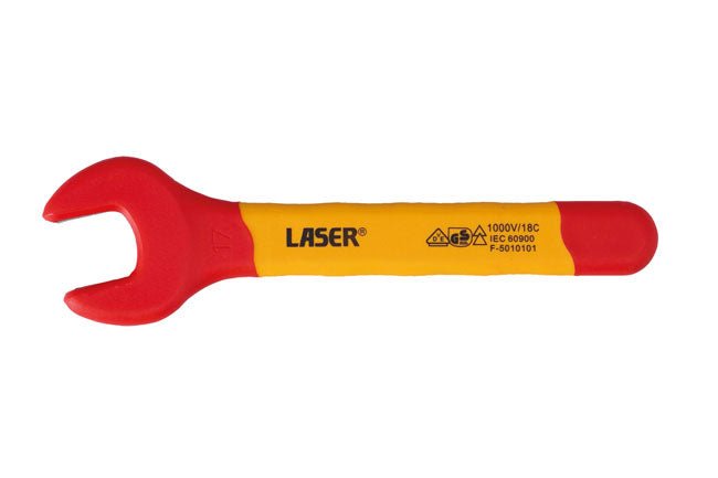 Laser Tools 8725 Insulated Open Ended Spanner 17mm Laser Tools
