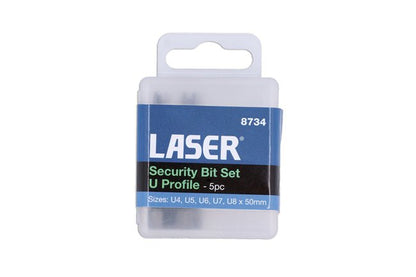 Laser Tools 8734 U-Type Security Bit Set 5pc Laser Tools