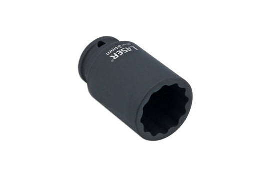 Laser Tools 8738 Hub Nut Socket 1/2"D 34mm Laser Tools