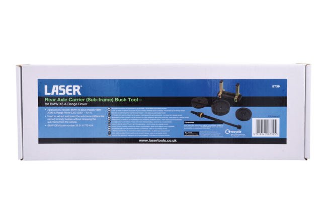 Laser Tools 8739 Rear Axle Carrier (Sub-frame) Bush Tool â€“ for BMW X5 & Range Rover Laser Tools