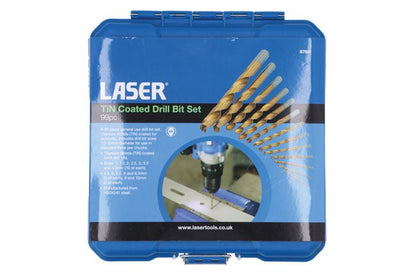 Laser Tools 8750 TiN Coated Drill Bit Set 99pc Laser Tools
