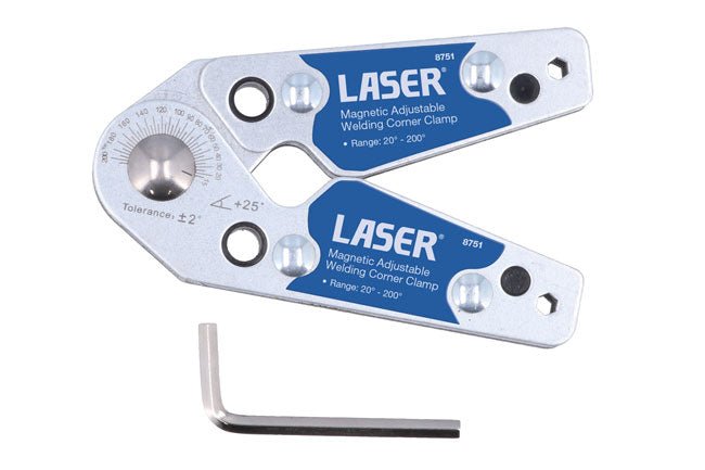 Laser Tools 8751 Magnetic Adjustable Welding Corner Clamp Laser Tools