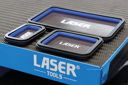 Laser Tools 8755 Magnetic Parts Tray Set 3pc Laser Tools