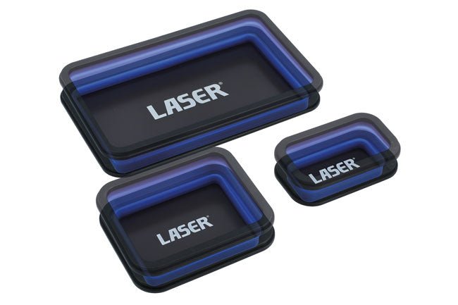 Laser Tools 8755 Magnetic Parts Tray Set 3pc Laser Tools